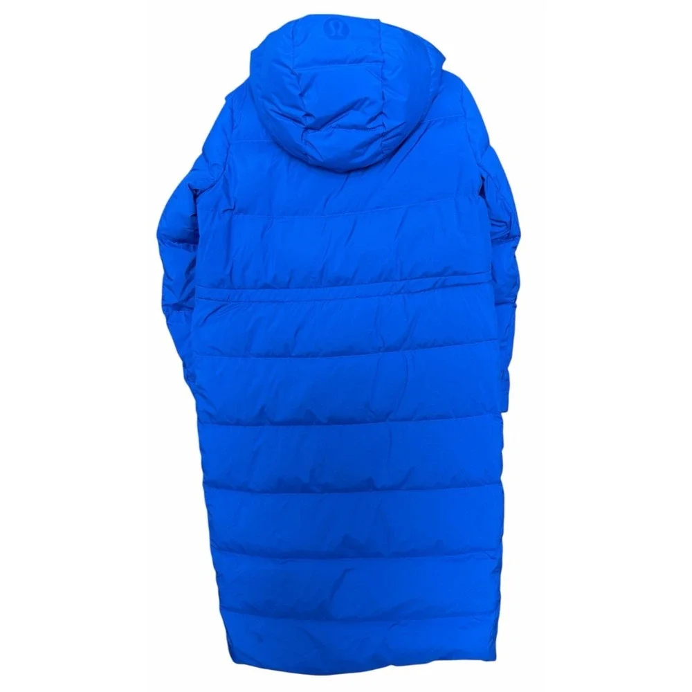 Lululemon Wunder Puff Long Jacket Psychic Blue‎ Women's Size 8